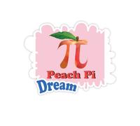 Calcolo Matematica Pi Peach Adesivi Citazione Sogno Decalcomanie in Vinile