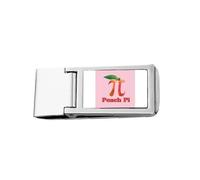 Calcolo matematico Pi Peach Slim Money Clip Acciaio Titolare Pocket Wallet