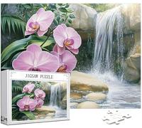 Calcolo Puzzle 1500 Pezzi Grandi Dimensioni per Adulti, Puzzle Fiore Motivo Progettazione Compact Box e Poster Incluso per Home Room Wall Decor, Regalo Donna, Men Gifts, Legna Jigsaw 87x57cm, Model371
