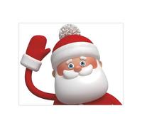 Calcomanías Navideñas Ventanas - Grandes Pegatinas De Ventana De Papá Noel | Pegatinas Navideñas Ventanas, Adhesivos Puertas De Santa Que Está Saludando Para Cocinas Dormitorios Sala De Estar