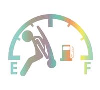 Calcomanías Para Coches | Pegatinas Reflectantes Divertidas Impermeables | Señal De Alto Consumo Para Tapón De Tanque Vehículos Camión Furgoneta Sedán Ventana Puerta Decoración Automóvil