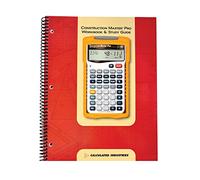 Calculated Industries 2140 Construction Master Pro Cartella di lavoro e guida allo studio | 4 sezioni complete | Sviluppo del sito | Piedi, lastre, pareti | Inquadratura | Finitura |Problemi di