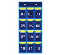 Calculator Holder for School, Storage Organization Organizer, Desk Stand | Closet Cell Phones Calculators Pens Keys Cards for School Classroom Office Teacher Supplies Pocket Chart Organization