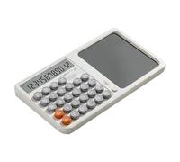 Calculator Notepad, Large Display Calculation Tool with Eye Protection Drafting Pad, 5.91x10.35 inches Compact Writing Board for Students, Business, Adults, School or Home Use