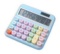 Calculators Desktop, 12 Digit Adding Machine, Large Button Keypad, 5-Inch Tilted LCD Display, Colorful Office Tool for Home, School, Work, Retail, Students, and Banking Use
