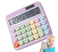 Calculators Desktop, 12 Digit Adding Machine, Large Button Keypad, 5-Inch Tilted LCD Display, Colorful Office Tool for Home, School, Work, Retail, Students, and Banking Use