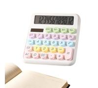 Calculatrice de Bureau 12 Chiffres | Solaire & Boutons Ronds Mignons