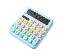 Calculatrice de Bureau 12 Chiffres | Solaire & Boutons Ronds Mignons