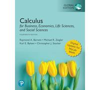 Calculus for Business, Economics, Life Sciences, and Social Sciences, Global Edition + MyLab Math with Pearson eText (Package)