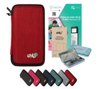 CALCUSO Accessori Pacchetto Premium rosso compatibile par Calcolatrice TI 83 Premium CE (Python)