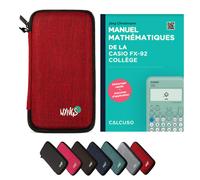 CALCUSO Accessori Pacchetto Standard rosso compatibile par Calcolatrice Casio fx-92 Collège