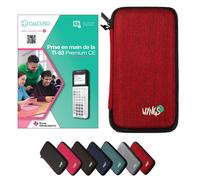 CALCUSO Accessori Pacchetto Standard rosso compatibile par Calcolatrice Grafica TI 83 Premium CE (Python)