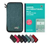 CALCUSO Accessori Pacchetto Standard turchese compatibile par Calcolatrice Casio fx-92 Collège
