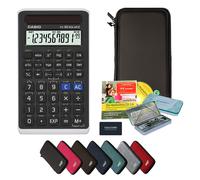 CALCUSO Pacchetto Premium negro con Calcolatrice Casio FX-82 Solar II