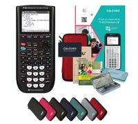 CALCUSO Pacchetto Premium rosso con Calcolatrice Grafica TI 82 Advanced Python Edition