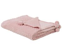 Calda Coperta Color Rosa di Soffice Poliestere 200 x 220 cm Samur