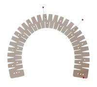 calda Cucitura lineare Lineal 30x3x0,3 cm coltello spaziale | Emeale silicone flessibile con | Linea curvy per tessuto da stiro, pantaloni, bordi 'orlo e indennità di cucitura