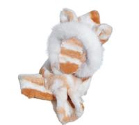 Calda sciarpa con cappuccio, antivento e antivento, con fodera in peluche per le donne, kaki batik, Siehe Beschreibung