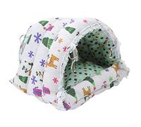 Calda Tenda Sospesa per Animali Domestici Tessuto di Cotone Criceto Bianco Natalizio Amaca Calda Tenda Sospesa Nido per Petauro dello Zucchero Scoiattolo Cincillà Coniglio Riccio