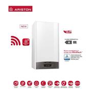 Caldaia A Condensazione Ariston Genus One+ Net 30 KW Metano Cod. 3301775 Wi-Fi Incluso - Completa Dì Kit Per Scarico Fumi