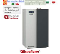 Caldaia a Pellet 20KW NORDICA EXTRAFLAME Stufa Termostufa 573mq 5 STELLE WI-FI [EEK: A+++]