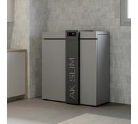 Caldaia a pellet Caminetti Montegrappa AK25 SLIM 25kW compatta alta efficienza
