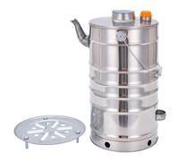 Caldaia ad acqua a legna, efficiente design cavo da 10,5 l, per una rapida ebollizione in campeggio all'aperto