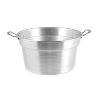 Caldaia Alluminio Pesante Spazzolata Cm 32 7l Argento Home