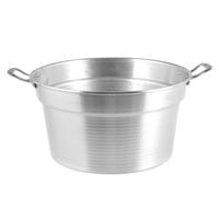 Caldaia Alluminio Pesante Spazzolata Cm 40 15l Argento Home