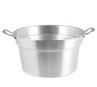 Caldaia Alluminio Pesante Spazzolata Cm 42 17l Argento Home