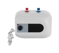 Caldaia da incasso, 6 litri, 1500 W, caldaia ad acqua calda con funzione termostatica e indicatore della temperatura LED, scaldabagno elettrico 30-65 °C per lavabo, cucina, bagno