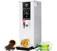 Caldaia e distributore di acqua calda commerciale, completamente automatica, 60 l/h, rivestimento in acciaio inox, display LCD, temperatura regolabile 40-100 °C, ideale per negozi di caffè e tè al