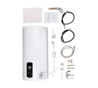 Caldaia elettrica da 2,0 kW 30L/45L/60L/70L, scaldabagno elettrico verticale - Max 75℃ - Dimensione connettore G1/2 - Impermeabilità IPX4 (45L/34 x 71 cm)