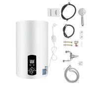 Caldaia elettrica da 2,0 kW 30L/45L/60L/70L, scaldabagno elettrico verticale - Max 75℃ - Dimensione connettore G1/2 - Impermeabilità IPX4 (30L/34 x 59cm)