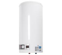 Caldaia elettrica da 80 l, compatta con indicatore di temperatura a LED, valvola di sicurezza e rubinetto in acciaio inox, IPX4, caldaia da parete per bagno e cucina