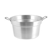 Caldaia In Alluminio Pesante Spazzolata Cm 28 5l Argento Home