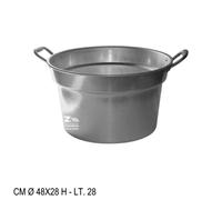 Pentola a caldaia pesante ø cm 48x28h - cap. 28 lt