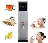Caldaia per acqua calda da 20 l, riempimento automatico commerciale da 2,5 kW, in acciaio inox, con controllo automatico della temperatura, rubinetto antigoccia per tè e caffè nelle mense del