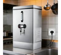 Caldaia per acqua commerciale, erogatore istantaneo di acqua calda con rubinetto, doppia filtrazione e rifornimento automatico, urna in acciaio inox per catering per tè e mense