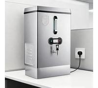 Caldaia per acqua commerciale, erogatore istantaneo di acqua calda da 40 litri con rubinetto, doppia filtrazione, rifornimento automatico dell'acqua, urna in acciaio inossidabile per catering per tè e