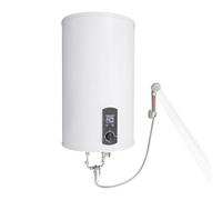 Caldaia scaldabagno 50L/80L/100L/120L a risparmio energetico, 2000 W, scaldabagno verticale montato a parete con indicatore di temperatura a LED, temperatura regolabile da 25 a 75 °C (moderno, litri