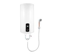 Caldaia scaldabagno 80/100 l, risparmio energetico 2000 W, verticale montato a parete, scaldabagno elettrico, a risparmio energetico, massimo 75 °C, protezione contro le perdite con indicatore di