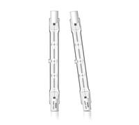 Caldarax 2 Pezzi Lampadina Alogena R7s 118mm 400W Dimmerabile, 230V Lampadine Alogene R7s 7500LM Bianca Caldo 2700K, Lampadina Lineare j118 per Lampade da Pavimento, Luci del Paesaggio
