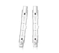 Caldarax 2 Pezzi Lampadina Alogena R7s 78mm 80W Dimmerabile, 230V Lampadine Alogene R7s 1400LM Bianca Caldo 2700K, Lampadina Lineare j78 per Lampade da Pavimento, Luci del Paesaggio