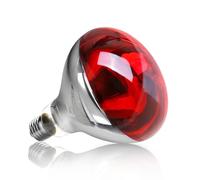 Caldarax Lampada Infrarossi Riscaldante E27 250W, R125 Infrarotstrahler Riscaldante, AC 220-240V, Lampada Spot Infrarossi Riscaldamento, per termoterapia, Rettili Wärmelampe Heizstrahler, 1 Pezzi