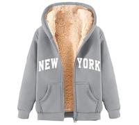 Calde felpe con cappuccio da donna sportive con zip con cappuccio pullover foderato in pile termico invernale con cappuccio grafica sfocata abiti casual Western Cold Weather Gear Anime morbido sottile