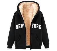 Calde felpe con cappuccio da donna sportive con zip con cappuccio pullover foderato in pile termico invernale con cappuccio grafica sfocata abiti casual Western Cold Weather Gear Anime morbido sottile