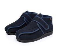 Calde Pantofole Uomo Donna Invernali da Casa Imbottite per Diabetici Extra Large Scarpe Diabetiche Piedi Gonfi Collo Alto Ciabatte (Blu, L, Adulto, 45, Numero, Sistema Taglie Calzature EU, X-Larga)