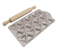 Calder 2162 Raviolatore con Mattarello, Alluminio pressofuso, Argento