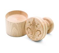 Calder 5103/Giglio Stampo per Corzetti, Legno, Marrone, 5.3x5.3x5.5 cm